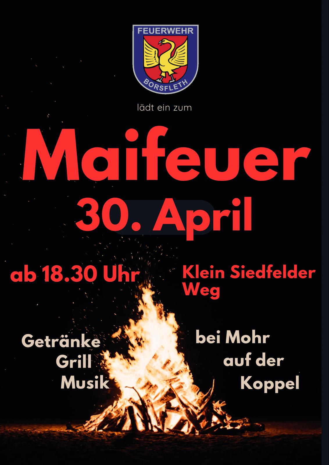 Maifeuer 2026 – Freiwillige Feuerwehr Borsfleth